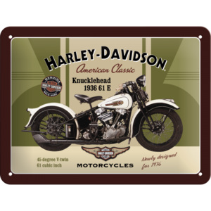 Nostalgic Art Plechová cedule - Harley-Davidson Knucklehead 15x20 cm