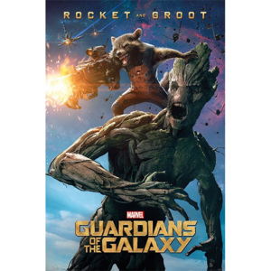 Plakát - Guardians of The Galaxy (Groot & Rocket)