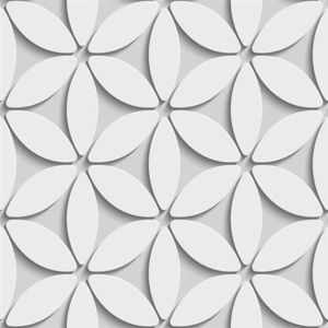 Papírové tapety na zeď 3D květy šedé V20107-1, rozměr 10,05 m x 0,53 m, DECOPRINT
