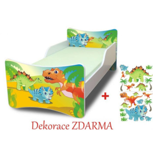Forclaire Dětská postel Dino postel s úložným prostorem 140x70cm