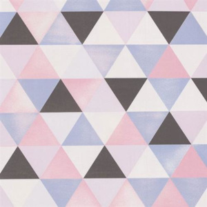 Vliesové tapety na zeď Graphics Alive 13267-60, geometrický vzor šedý, růžový, modrý, rozměr 10 m x 0,53 m, P+S International