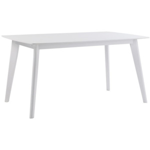 Bílý dubový jídelní stůl Folke Sylph, délka 150 cm