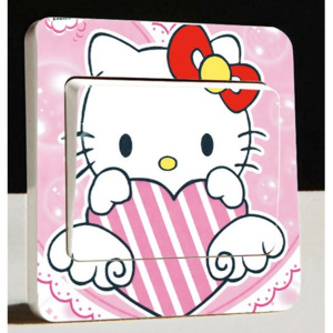 ZOOYOO Samolepka na vypínač Hello Kitty 16 9x9cm