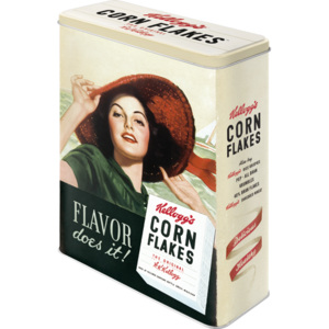 Nostalgic Art Plechová dóza - Corn Flakes Flavor 19x26x8 cm