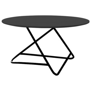 Černý stůl Softline Tribeca, Ø 75 cm