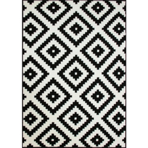 Kusový koberec PP Ariena černobílý 80x150, Velikosti 80x150cm