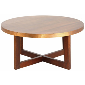 Konferenční stolek z mangového dřeva Støraa Bindu, průměr 50 cm