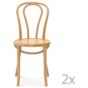Sada 2 dřevěných židlí Fameg Jenis