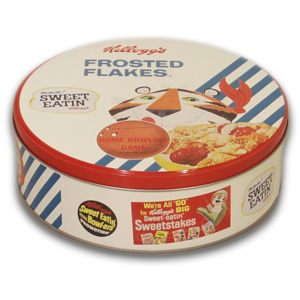 Plechová dóza - Frosted Flakes (červená)