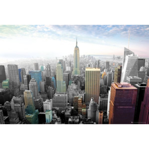 Plakát - New York - cityscape colours