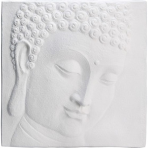 Buddha obraz bílý