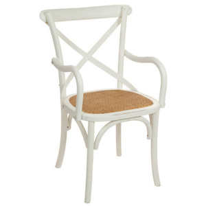Bílá dřevěná židle Santiago Pons Manolo
