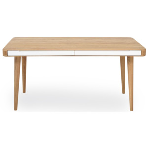 Jídelní stůl z dubového dřeva Gazzda Ena Two, 140 x 90 x 75 cm