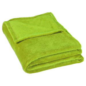 Micro deka jednolůžko 150x200 cm světle zelená