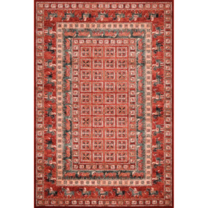 Klasický kusový koberec Kashqai 4301-300 červený Typ: 67x130 cm