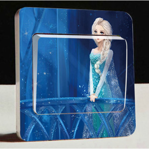 ZOOYOO Samolepka na vypínač Frozen Ledové království Elsa 24 9x9cm