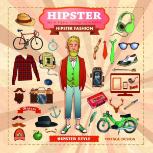 Retro deska - Hipster Fashion