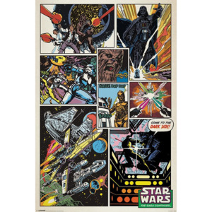 Plakát - Star Wars (RETRO COMIC)