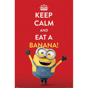 Plakát - Mimoni (Keep Calm and Eat Banana!)