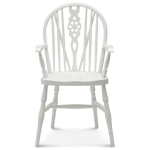 Bílá dřevěná židle Fameg Ib