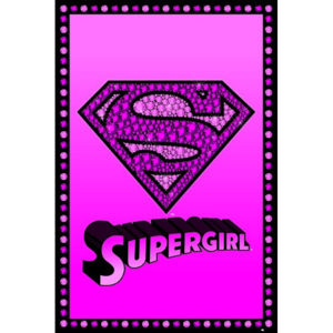 Plakát - Supergirl Bling pink