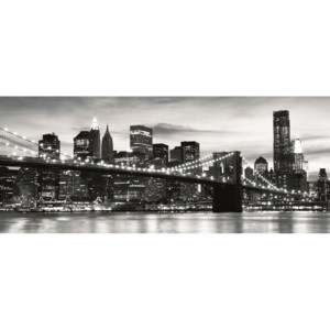 C226VEP Fototapeta: Brooklyn Bridge (černobílý) - 104x250 cm