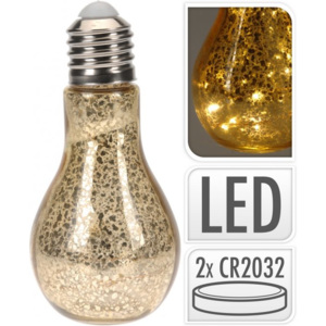 Žárovka s LED diodami zlatá BIG