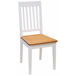 Sada 2 bílých židlí z dubového dřeva Folke Ella