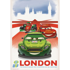 C755P4 Fototapeta: Cars 2 WGP London (reklama) - 184x254 cm