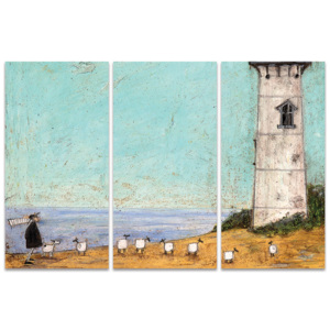 Obraz na plátně Sam Toft - Seven Sisters And A Lighthouse, (100 x 150 cm)