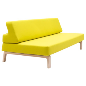Žlutá rozkládací sedačka Softline Lazy