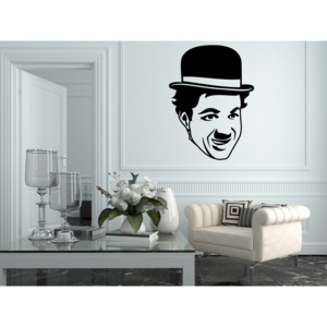 Charlie Chaplin 2 - Samolepka na zeď - 50x37cm