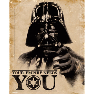 Plakát, Obraz - Star Wars - Your Empire Needs You, (40 x 50 cm)