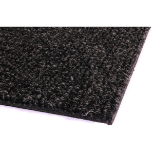 Černá kobercová vnitřní čistící zóna Catrine, FLOMAT - délka 100 cm, šířka 100 cm a výška 1,35 cm
