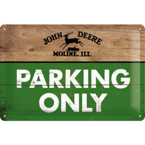 Nostalgic Art Plechová cedule: John Deere (Parking Only) - 20x30 cm