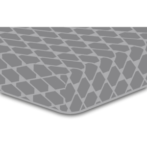 Prostěradlo DecoKing Rhombuses 2 antracit- ocel -grafit