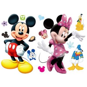 ZOOYOO Samolepka na zeď Minnie a Mickey Mouse 79 x 106 cm