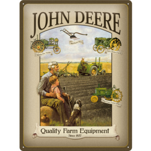 Nostalgic Art Plechová cedule – John Deere Quality Farm 40x30 cm