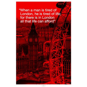 Plakát - Londýn (citát)