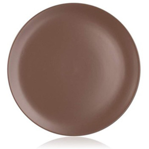 Banquet Dezertní keramický talíř Amande matně hnědý