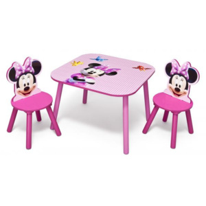 Forclaire Dětský stůl s židlemi myška Minnie II