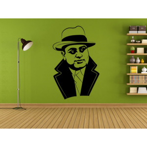 Al Capone - Samolepka na zeď - 50x32cm