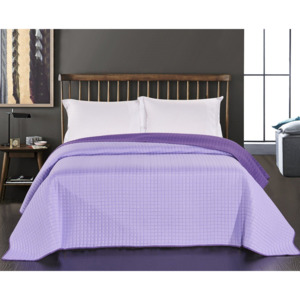 Oboustranný přehoz na postel DecoKing Paul fialovo-růžový-lila