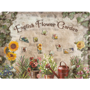 Nostalgic Art Cedule s magnety - English Flower Garden 30x40 cm