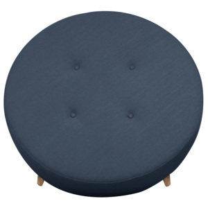 Tmavě modrý puf/odkládací stolek Helga Interiors Nolan