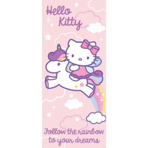 C1814VET Fototapeta: Hello Kitty (duha) - 211x91 cm