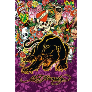 Plakát - Ed Hardy Black Panther (1)