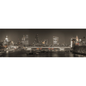 Plakát, Obraz - Londýn - Skyline, (91,5 x 30 cm)