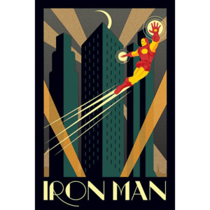 Plakát - Ironman (Art Deco)