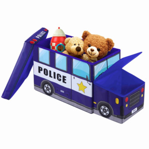 Dětská taburetka s úložným prostorem JOCCA Police Car